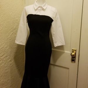 Black  and white dress sz m